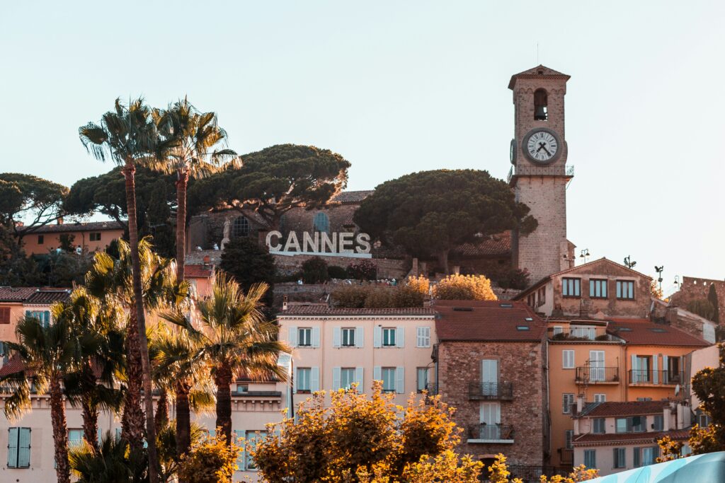 Moving to France Cannes Le Suquet old quarter French Riviera historic church tower