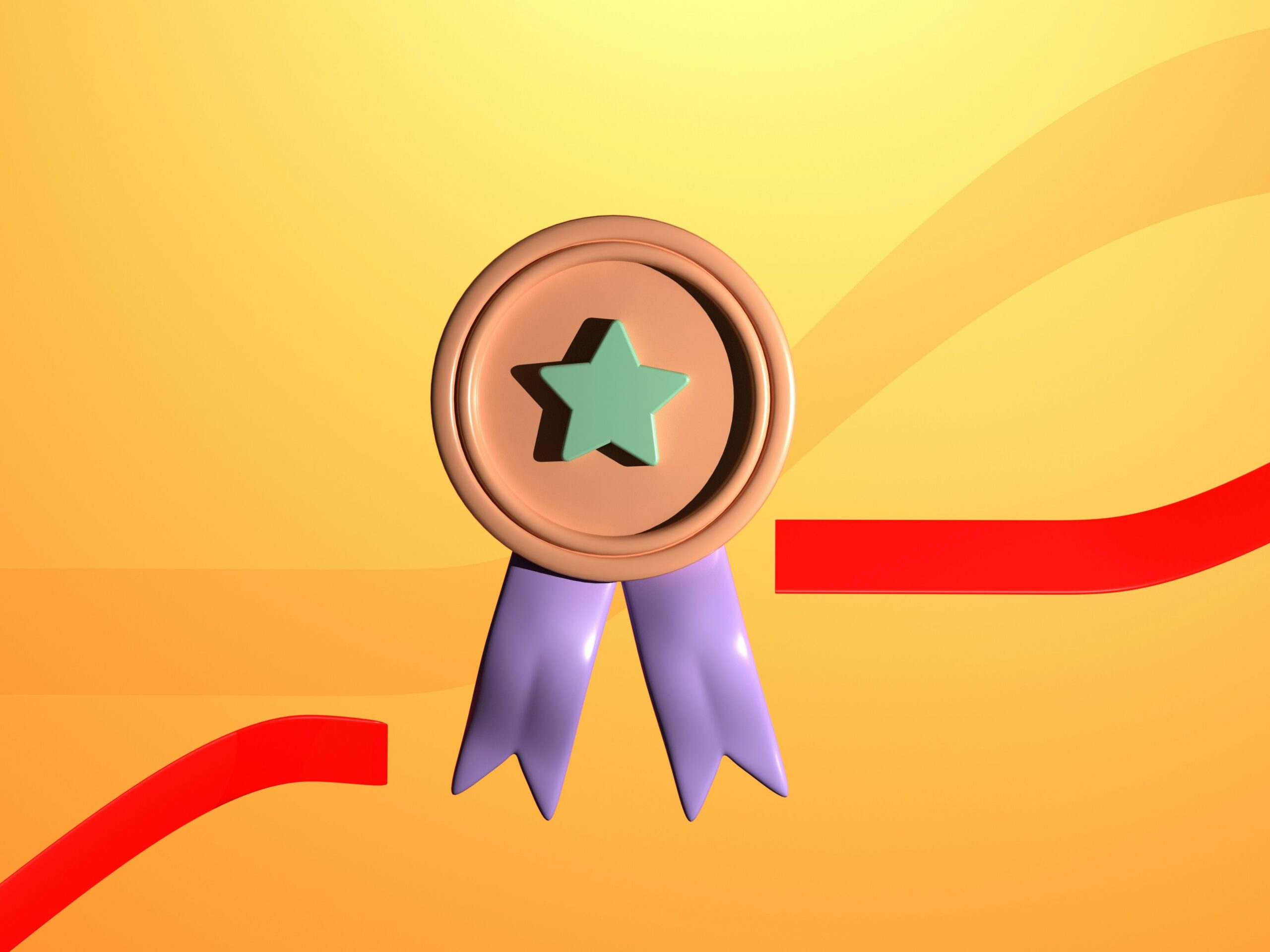 Gold star medal representing how to judge an international mover's reviews