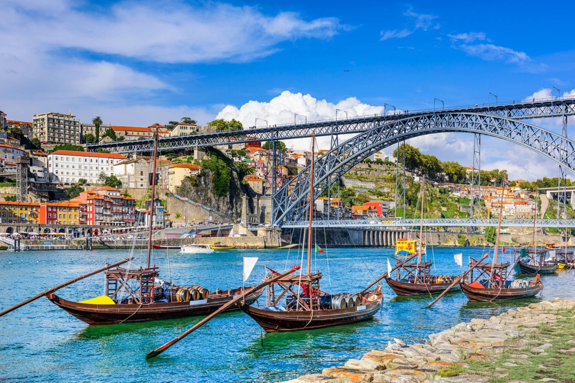 Porto Portugal with Dom Luis bridge - BLUEmove International Relocation moves Americans to Portugal