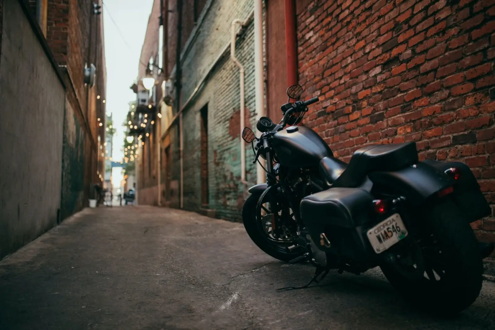 Imported motorcycle on British street - USA to UK motorcycle shipping guide